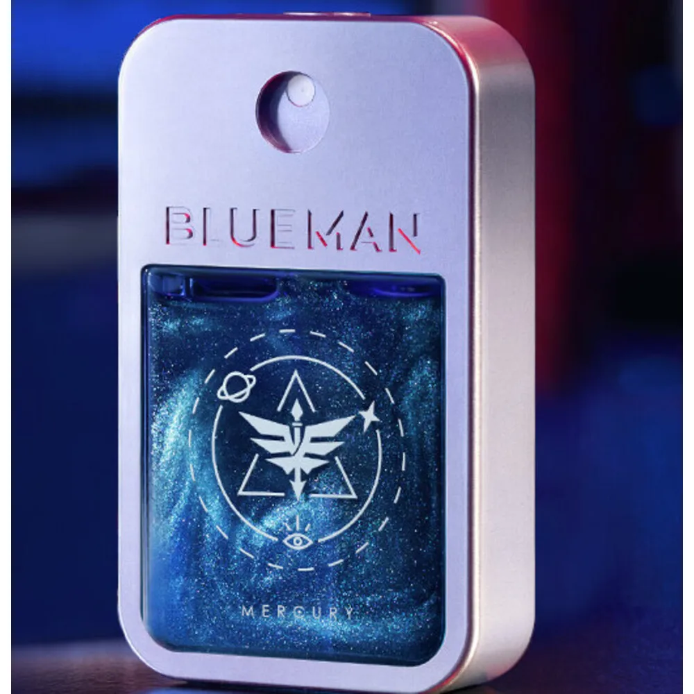 Neues blaues Herrenparfüm, anhaltender Duft, leichter Duft, blauer Duft, Kölnisch Wasser, große Markentasche für Studenten_voghion.com