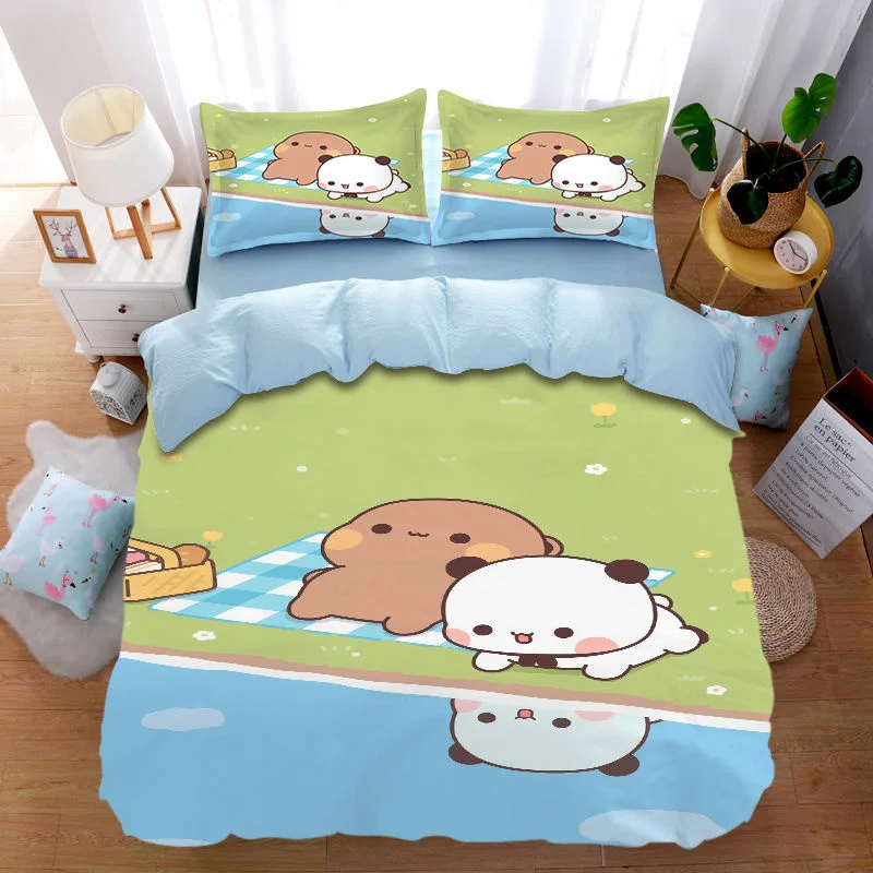 Kawaii Cartoon Bubu And Dudu Bedding Set