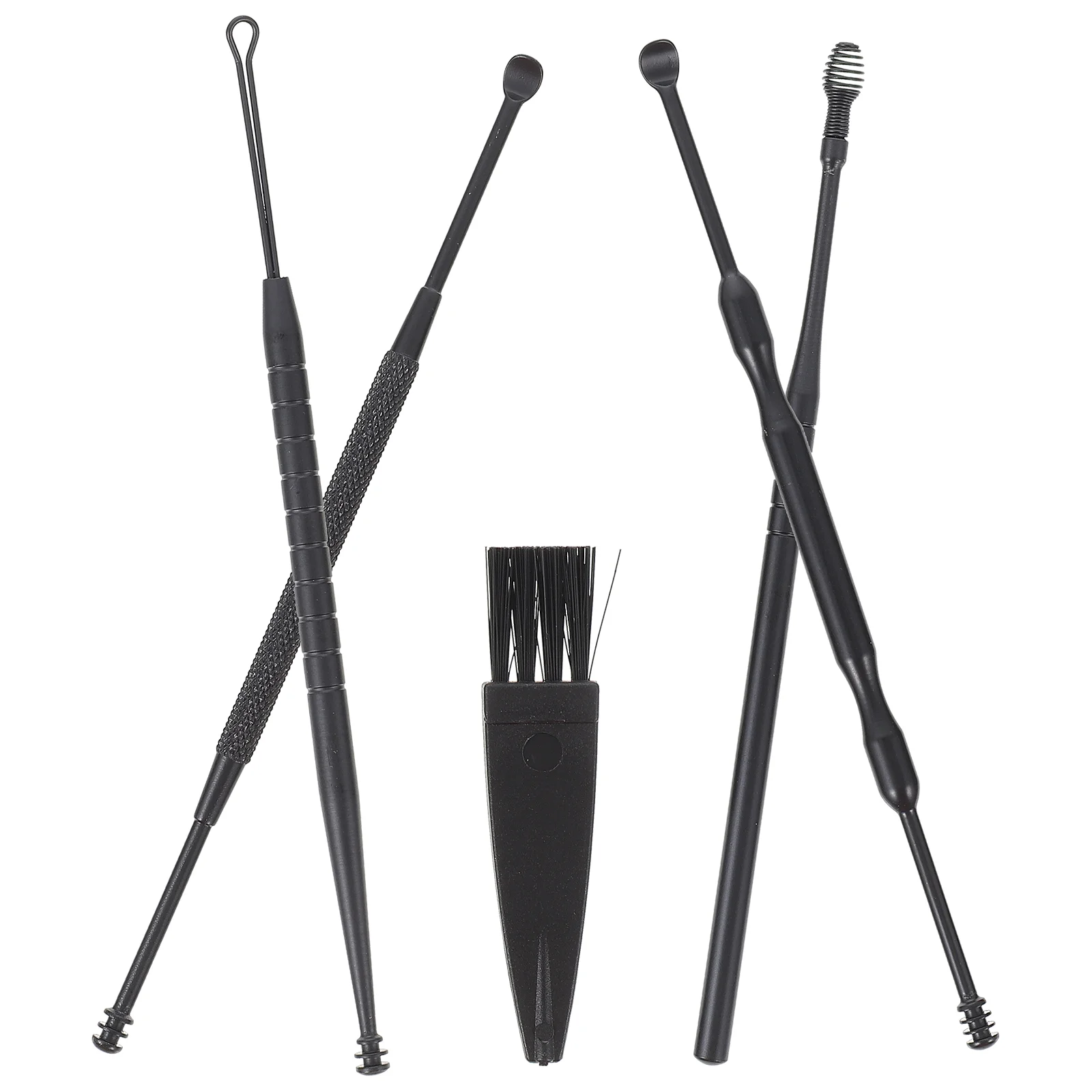 Ear Cleaner Double-head Earwax Scoops Removal Tools Portable Picks Cleaning Kit 5