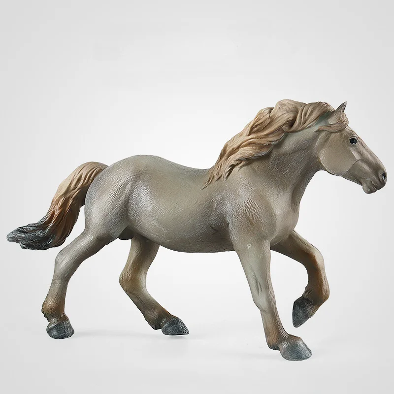 

Soviet Heavy Draft Stallion Horse Figure Simulation Animal Model Toys Miniature Collection Desktop Decoration Educational Toys