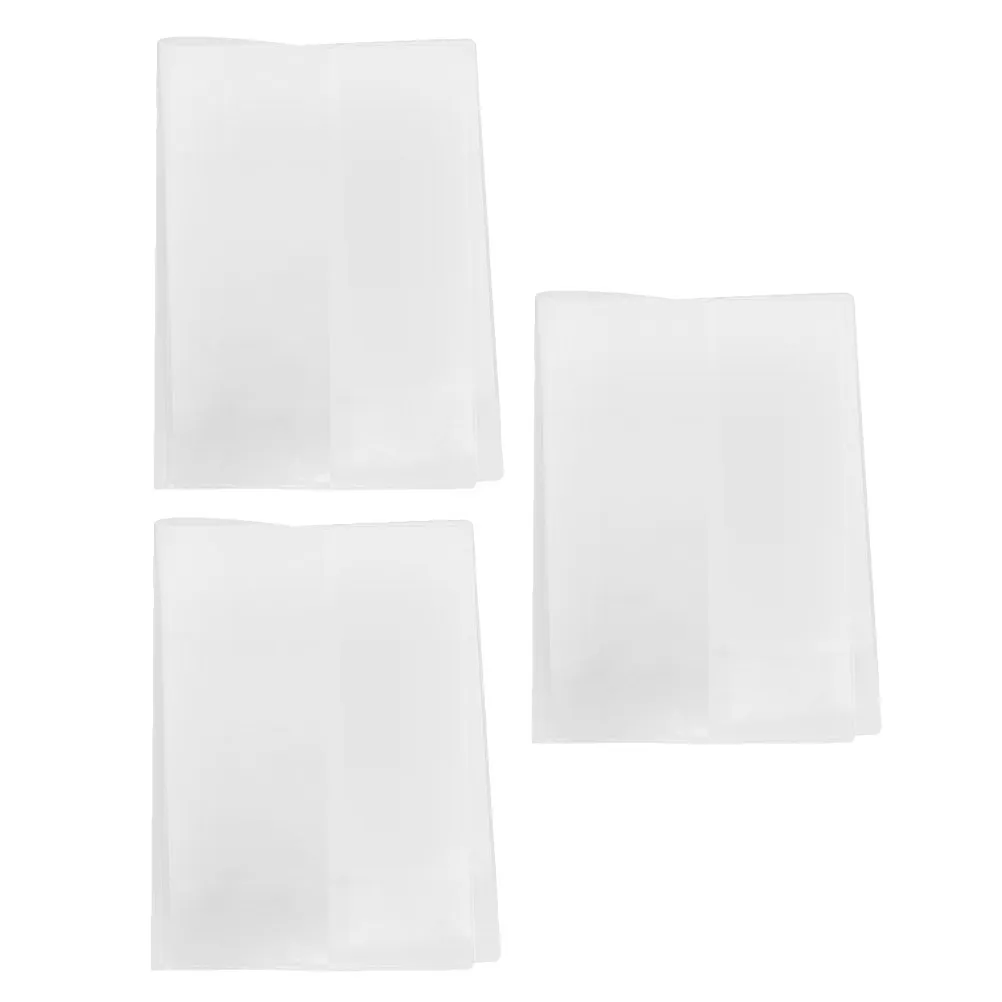 3Pcs A5 노트북 커버 투명 PVC 보호 방수 슬리브 노트북 스크랩북 책 보호 책 보호대