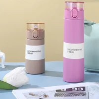 150/250ml Thermal Mug Bouncing Lid Stainless Steel Thermos Water Bottle Thermos Cups Straw Cups for Kids Children Child School 4