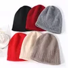 100% Wool Beanies Hat For Women Winter 2023 Solid Warm Soft Luxury Wool Bonnets Fashion y2k Knitted Skullies Street Cute Cap 1