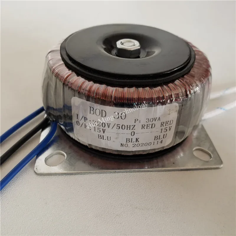 30W Ring Transformer 220V To 12V-0-12V Isolation Transformer Toroidal 24V 15V-0-15V Copper Audio Amplifier Power Supply power supply power transformer