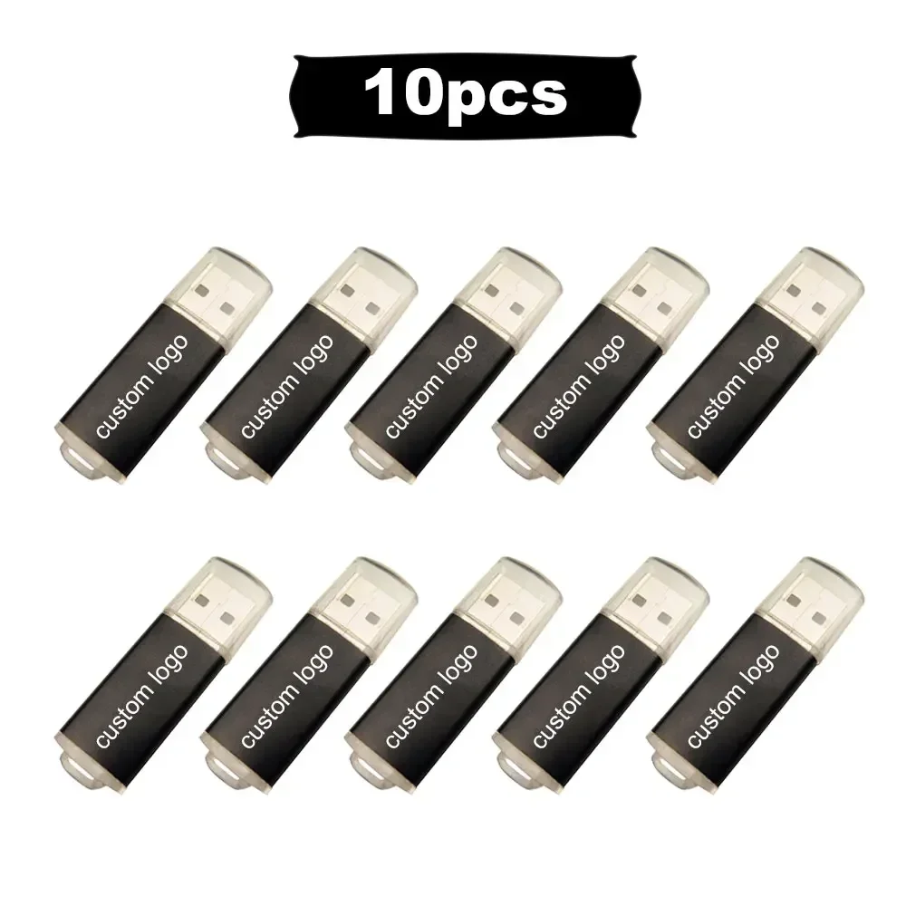 USB 2.0 Flash Drives 64gb 8gb 4gb 16gb 32gb Metal U Disk OTG Pen Drive 10pcs/lot