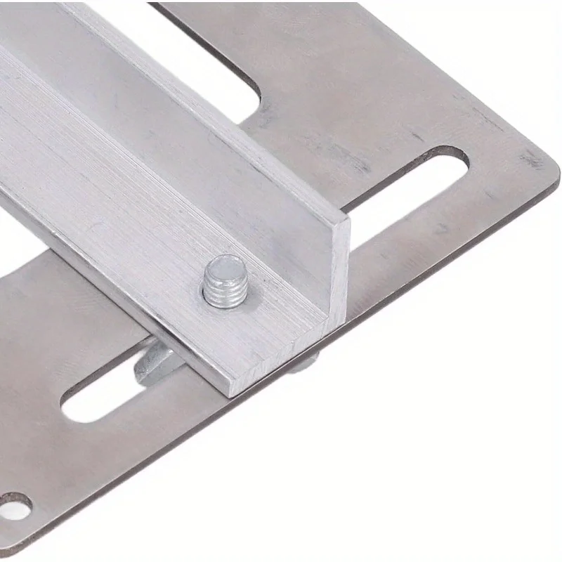 Hole Punch Locator, Stainless Steel Silver Handle Punching Positioner Accurate Scale for Woodworking