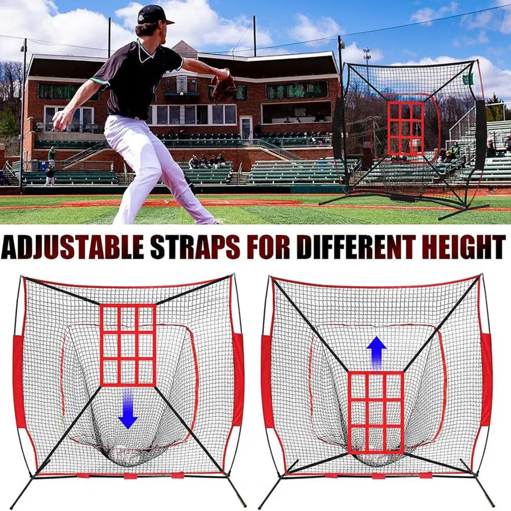 Softball Pitching Net Portable Extra-large Baseball Net Pitching Hitting Practice Sports Accessories Easy to for Training