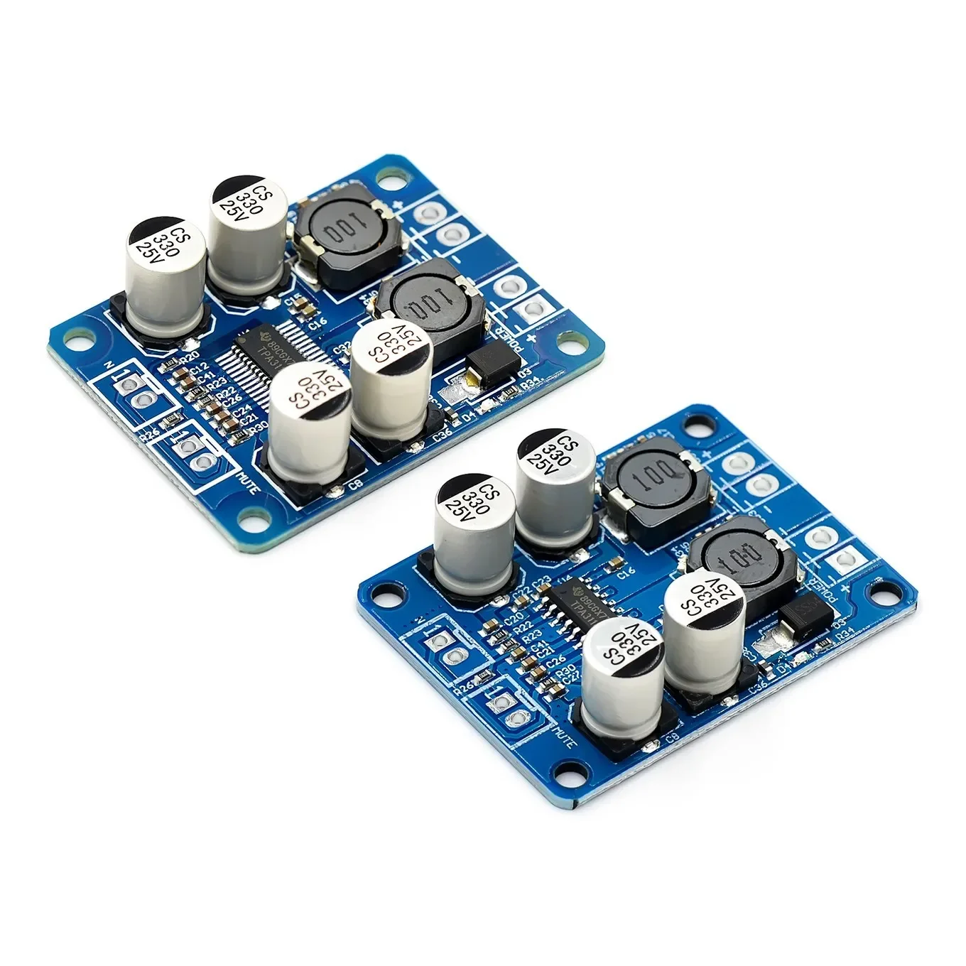 High-Power Mono Digital Audio Amplifier Board (60W, DC 12V-24V)