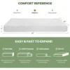 6 Inch Queen Mattress, Gel Memory Foam Queen Size Mattress, Pressure Relieving, Cooling Gel Foam, 80"L x 60"W x 6"Th,White 2