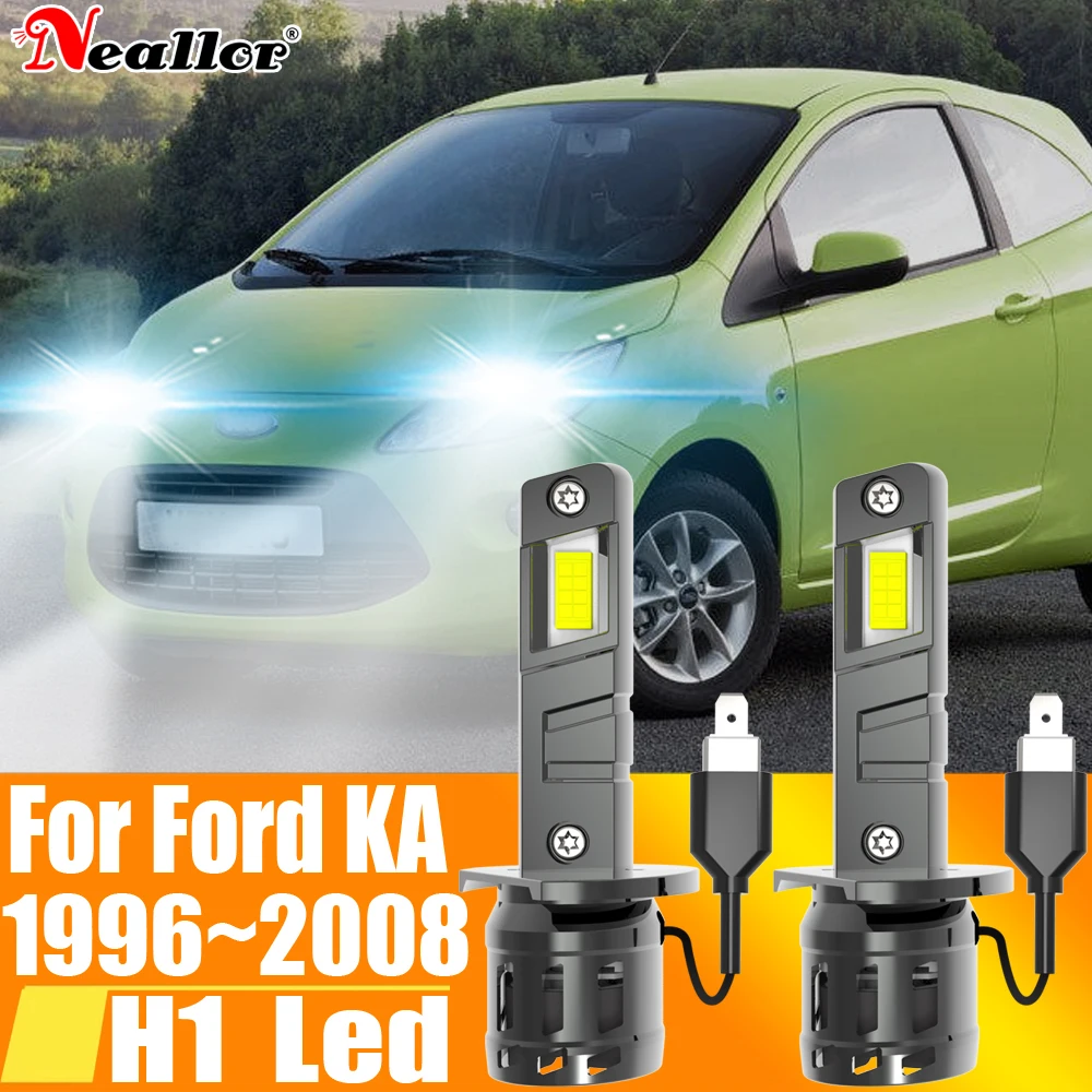 

2 шт., Автомобильные светодиодные лампы H1 12 В 55 Вт для Ford Ka 1996 ~ 2008