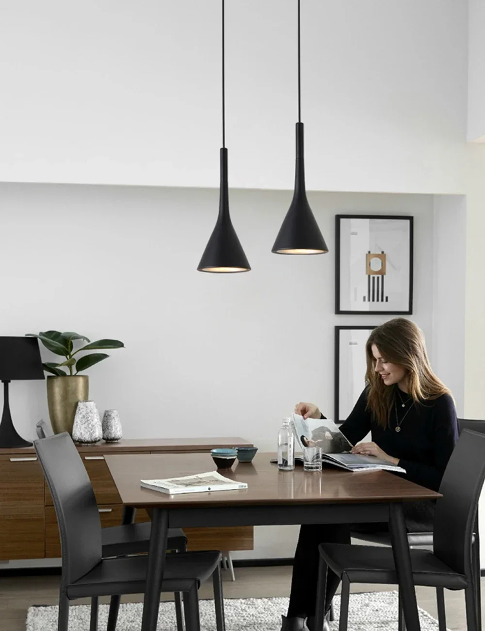 

Modern Nordic Pendant Lights Simple Lamps Multicolor Minimalist Hanging Lamps 3 Heads E27 Edison Bulb for Kitchen Dining Bedroom