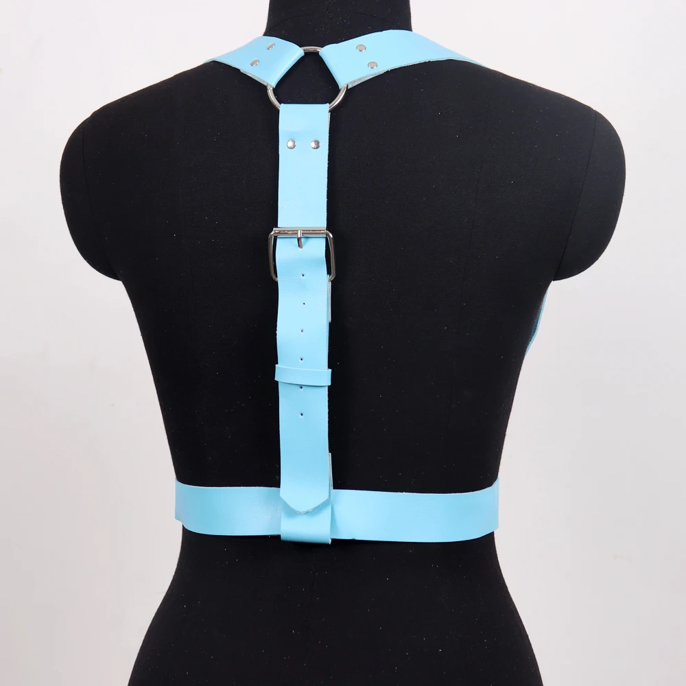 PU Adjustable Body Harness Belt for Women - Gothic Fashion Accessory