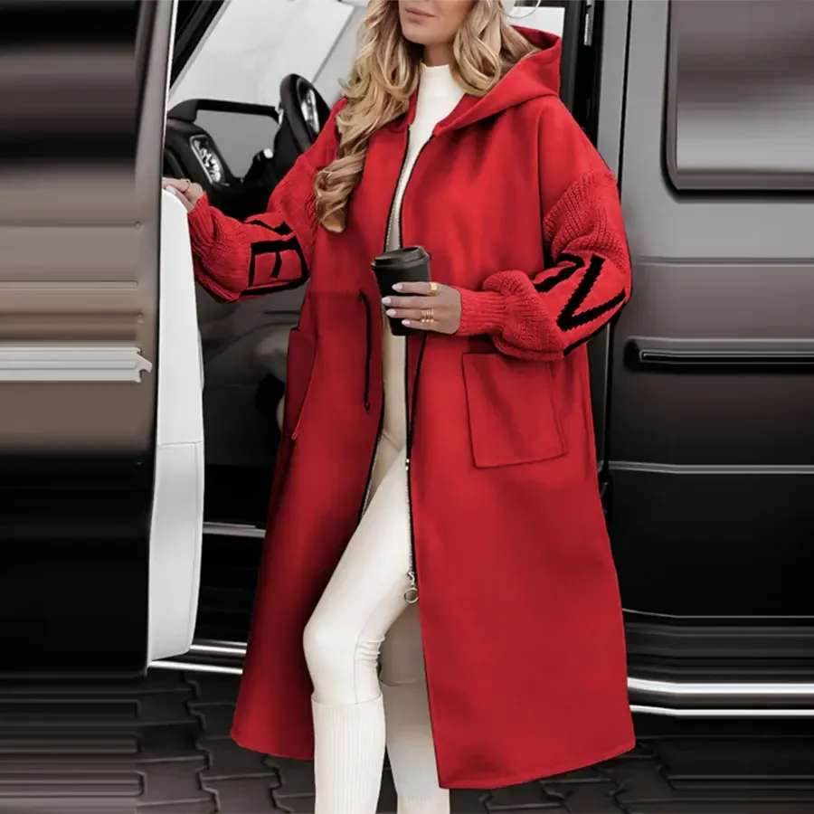 Spring Women Parka Jacket Coat Long White Hoodie Thick Warm Coats Female Spring New Elegant Casual Trendy Ladies Clothes