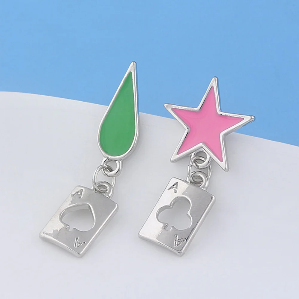 Beliebte Anime Cosplay Ohrringe Promi Tränen Poker Ohrringe Männliche und Weibliche Ohr Clips Schmuck Zubehör Fan Geschenke