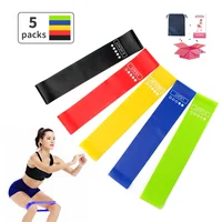 Yoga Resistance Latex Rubbe Bands Set Exercise Elastic  Workout Ruber Loop Strength Pilates Fitness Equipment Training Expander