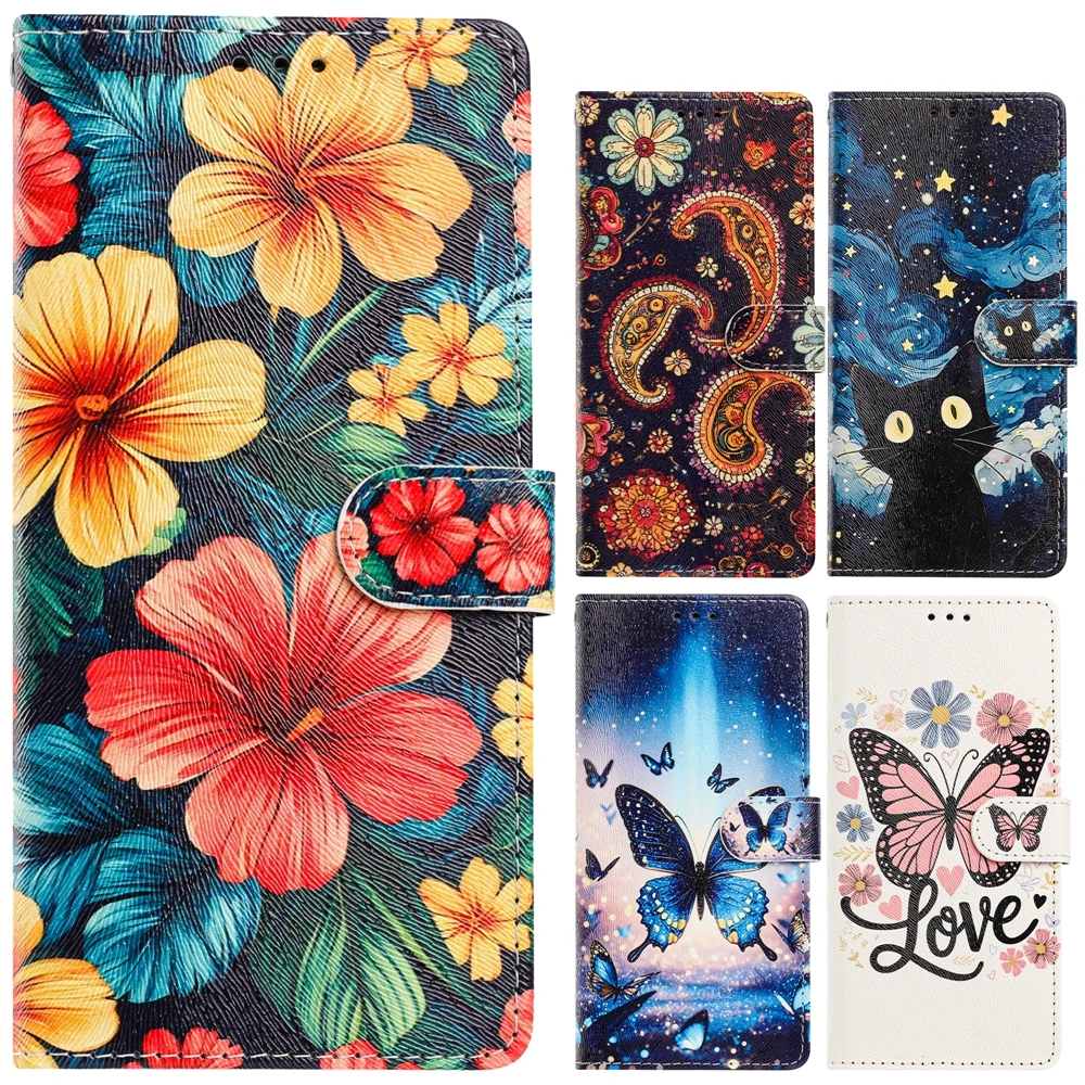 Leather Flip Flower Phone Case with Enhanced Protection and Stylish Design
