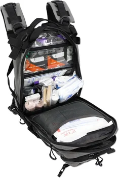 HOME-Stocked EMS/EMT Trauma & Bleeding First Aid Responder Medical Backpack + Kit (Grey) shed 3