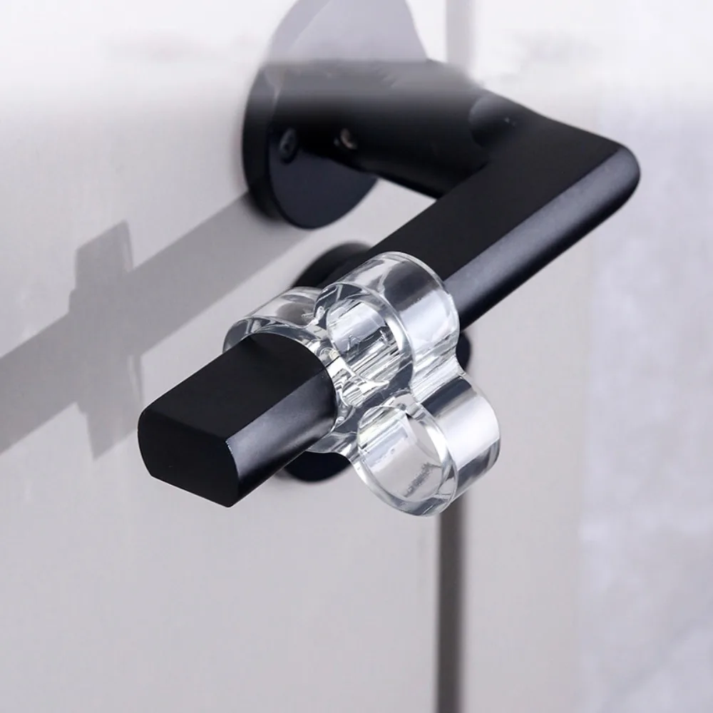 Handle Door Stopper PVC Mute Handle Pad O-shaped Anti-Collision Protected Pad Wall Protector Furniture Hardware 4/8Pcs silicone door stopper door stopper bumpers door stopper