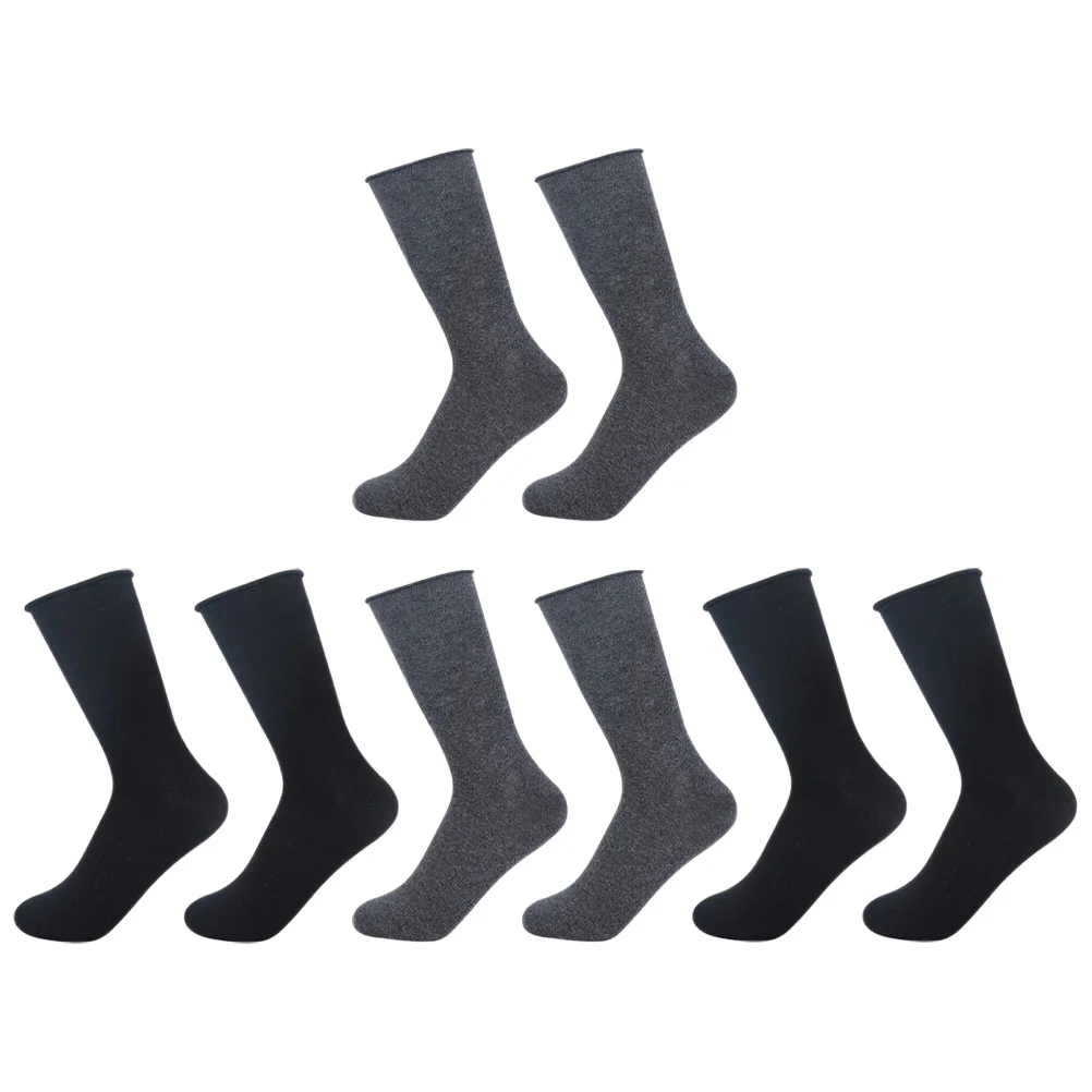 

4 Pairs Diabetes Socks Women Hospital Womens Nursing For Elderly Pregnant Wide Feet Man Soft