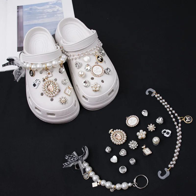 Wholesale Wholesale luxury Crocks Shoe Charms Bling designer Clog Charms a  accessories for Croc Clogs From m.