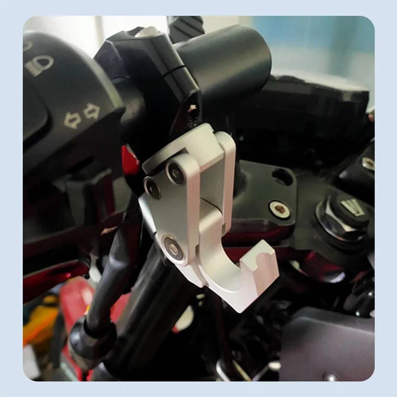2pcs Motorcycle hook helmet holder luggage bag bottle hook hanger carry storage CNC aluminum accessories bike bicycle black