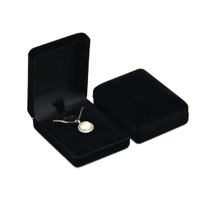 Velvet Necklace Box Pendant Box Jewelry Organizer Gift Packaging Box Jewelry Storage Container For Trinket 4