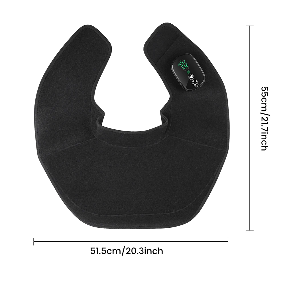 Cordless Shoulder Neck Warmer Heating Pad Heat Wrap Belt for Shoulder Back Relief Thermal Electric Fast Heating Winter Shawl