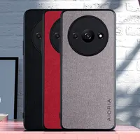 Textile Leather Case for Xiaomi Redmi A3 TPU with Hard PC 3in1 material protection cover 1