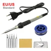 5 in 1 Set Adjustable Temperature Electric Soldering Iron 220V 60W Electric Soldering Iron Set Welding Solder Repair Tool 1