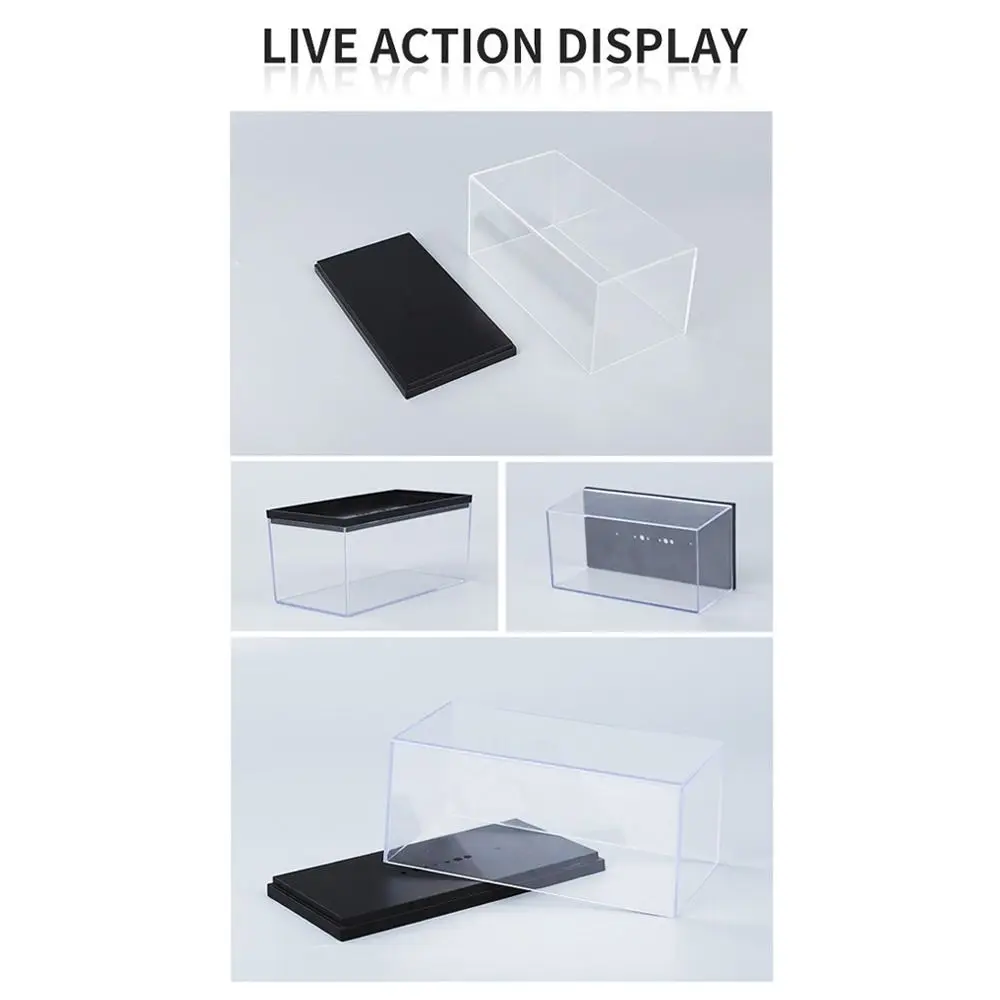 Durable 1/64 Diecast Model Car Display Box Transparent Dustproof Storage Box DIY Acrylic Display Frame Toy Figures