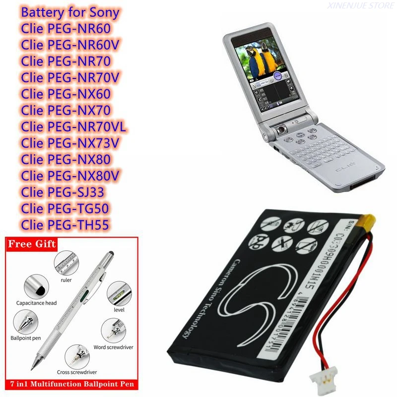 Batteria Sostitutiva Per Sony Clie PEG-NX80, SJ33, TG50, TH55 – Li-Polymer 3.7V 1200mAh, Modello LISI241 - 5