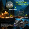 4K Head Mounted Telescope Infrared Night Vision Binoculars Goggles Z9157 Camera 8x Digital Zoom with Tactical Flashlight Outdoor 5