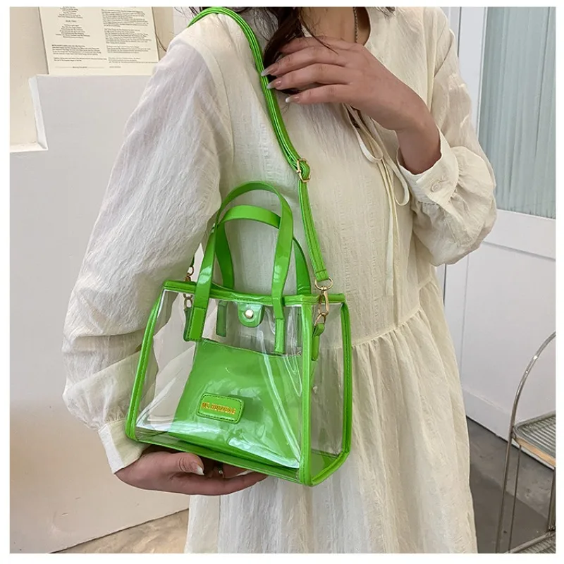 This Year Fashion Large-capacity Shoulder Bag Transparent Jelly Shoulder Bag New Autumn Fashion Shoulder Bag