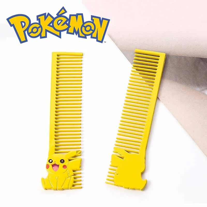 

Pokemon Pikachu Comb Kawaii Anime Figures Hair Brush Portable Metal Hairdressing Tool Accessories for Women Children Toys Gifts