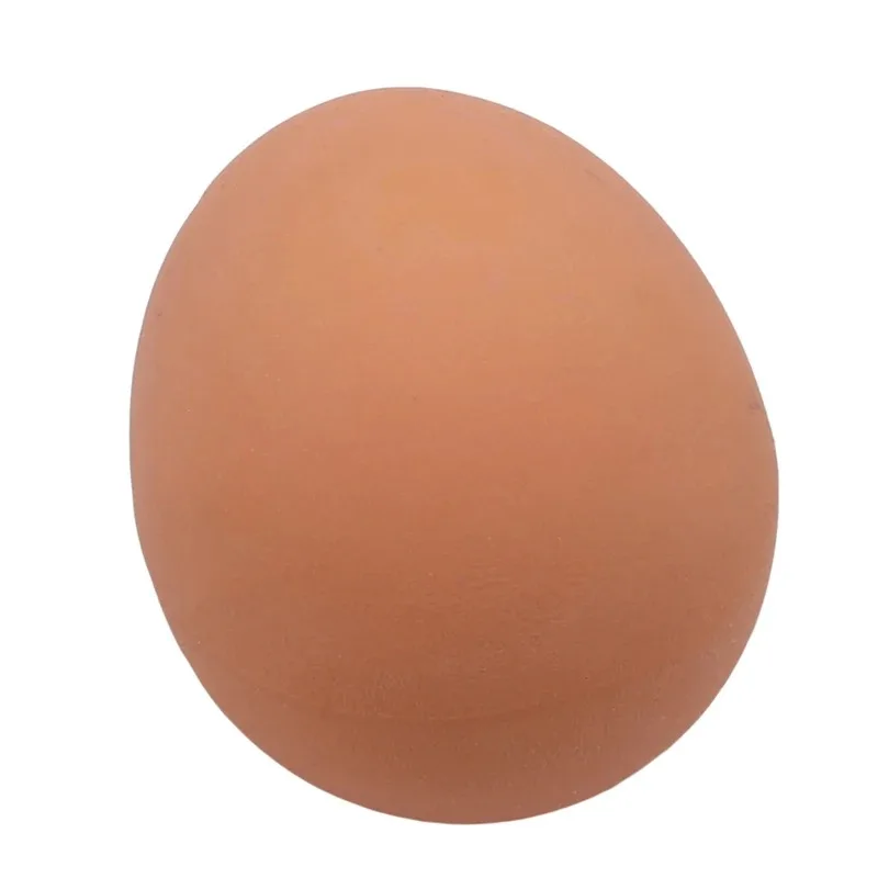 Description Picture 3 of item1 Pcs Novelty Bouncy Eggs Realistic Fake Rubber Bouncing BallsModel Farm Chicken Nesting Hen Hatching Egg Pet Toy Prank Joke