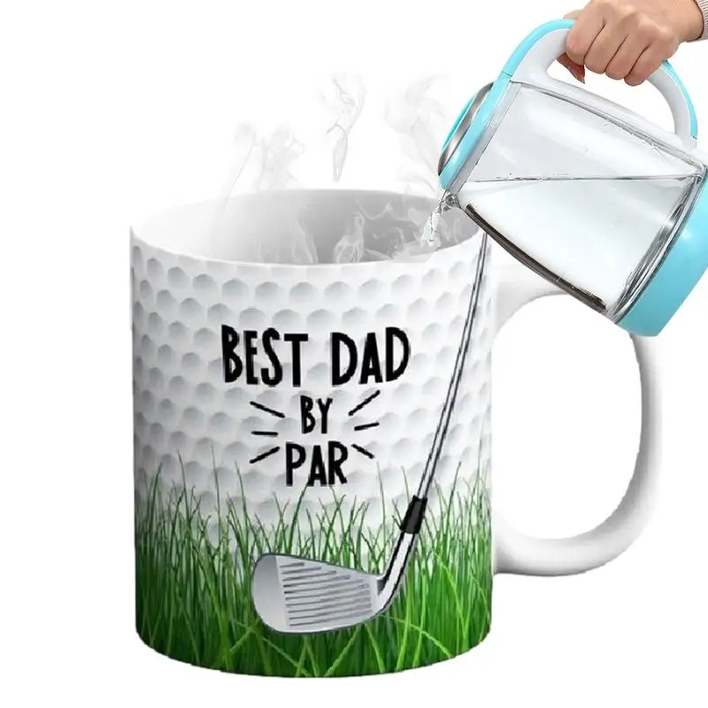 

Golf Mug Novelty Parents Gifts Ceramic Cups Best Dad Gifts Best Dad By Par Funny Cups Gift For Father's Day From Daughter Son