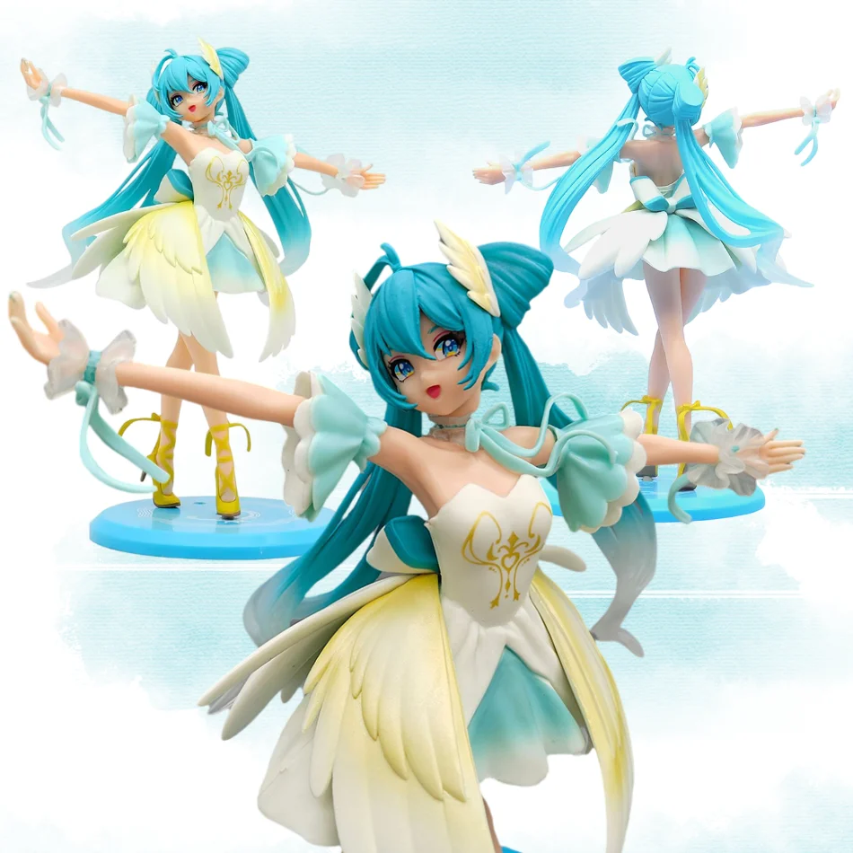 Neue edle und elegante Schwan Ballett Hatsune Miku PVC Charakter Modell Ornament Animation Sammler Statue Desktop Dekoration