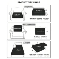 1 PC Jacquard Sofa Seat Covers Stretch Couch Cover Bench Cover For Living Room Study Sofa Cushion Cover Removable Slipcover 2