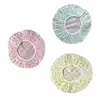 1pcs Thickened Waterproof Shower Cap Women Plastic Dot Print Bath Hat Disposable Shower Colorful Cap For Hair Salon 3