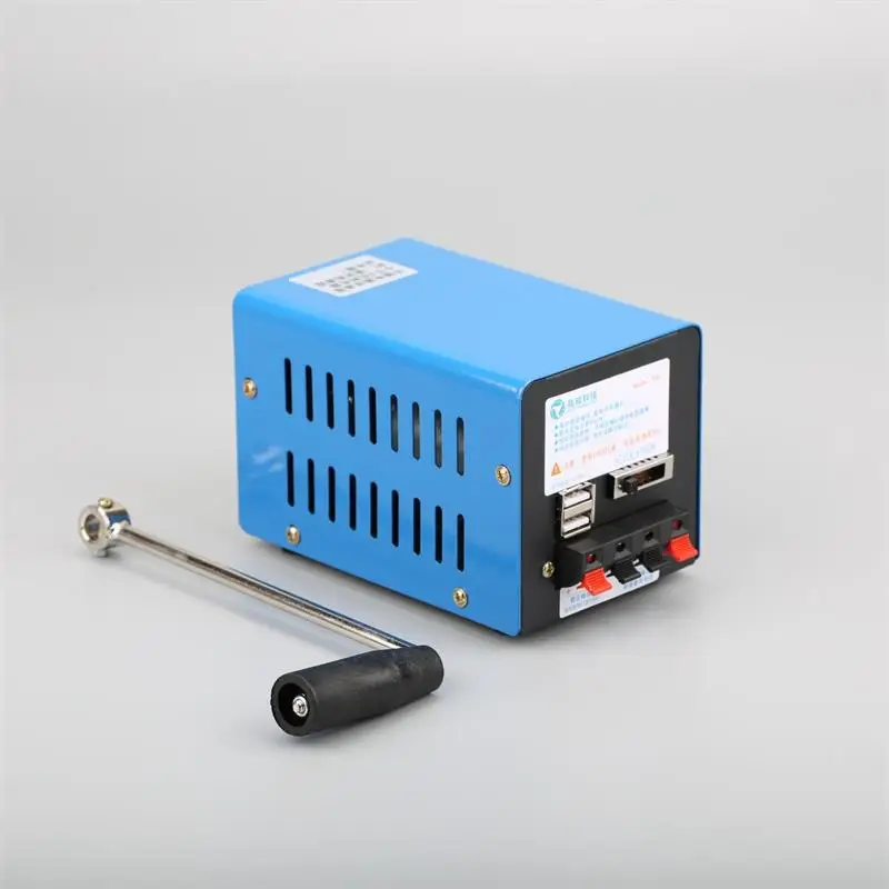 

Hand-Cranked Generator Outdoor Emergency Portable Dc Generator Usb Mobile Phone Computer Battery Charging Physics Experiment