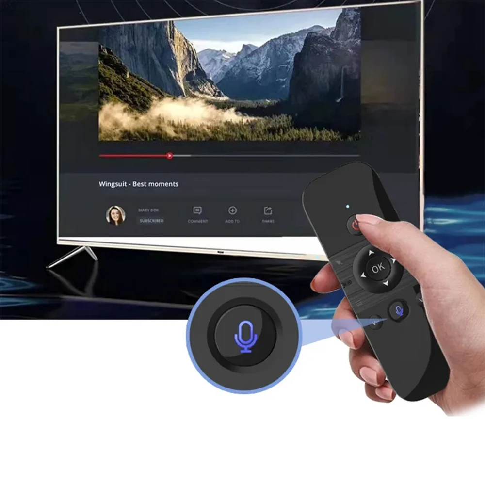 W1S 2.4G AIR MOUSE REMOTE CONTROL BUILT-IN 6-AXIS GYROSCOPE SENSOR IR Learning For Smart Tv Android Tv Box