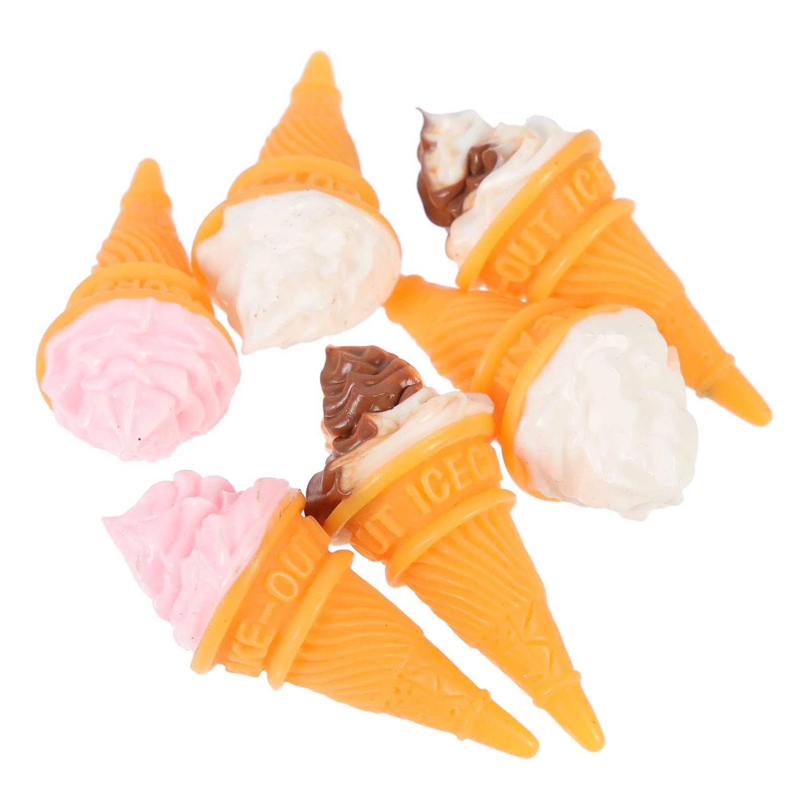 

Fake Cupcake Cone Resin Ice Cream House Accessories Home Wear-resistant Mini Decor
