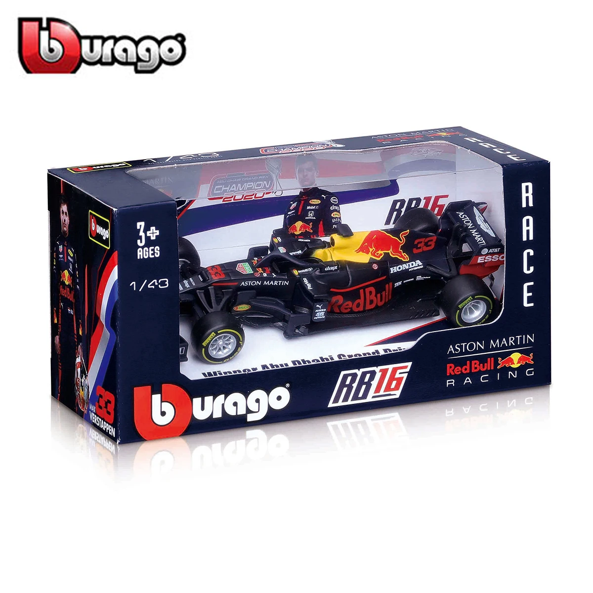 Bburago 1:43 2019 2021 RB16B RB15 RB14 RB13 RB12 #33 #3 F1 Racing Formula Car Static Simulation Diecast Alloy Model Car 6