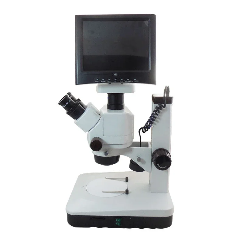 

7X-45X Continuous Zoom Digital Video Lcd Stereo Microscope with Screen
