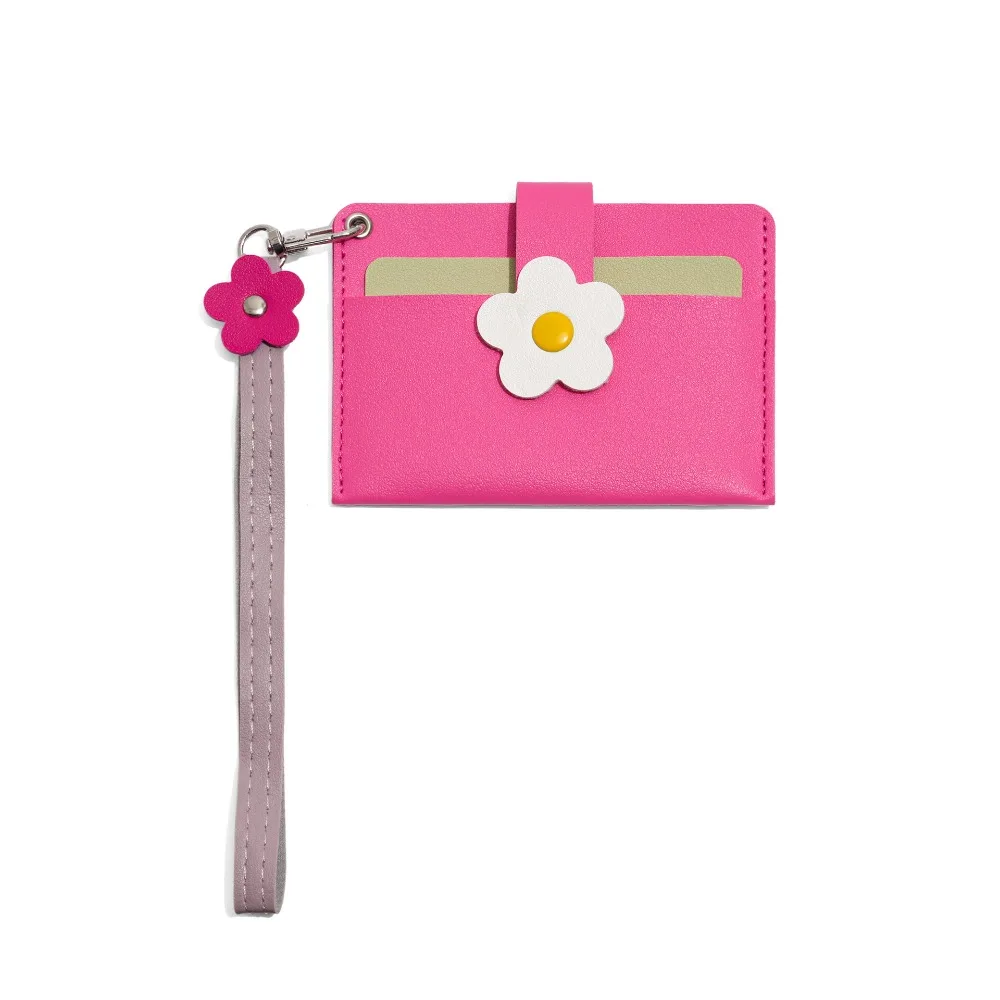 Chic Color Block Mini Wallet: Stylish PU Leather Card Holder & Coin Purse