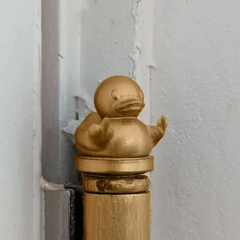 2pcs Vertical Fingered Duck Hinge Head Handmade Artistic Hinge Heads Home Door Decor Home Decorative Ornaments