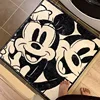 Mickey Mouse Disney Cushion Anime Bathroom Non-slip Mat Kawaii Faux Cashmere Absorbent Carpets Living Room Bathroom Mat Carpet 2