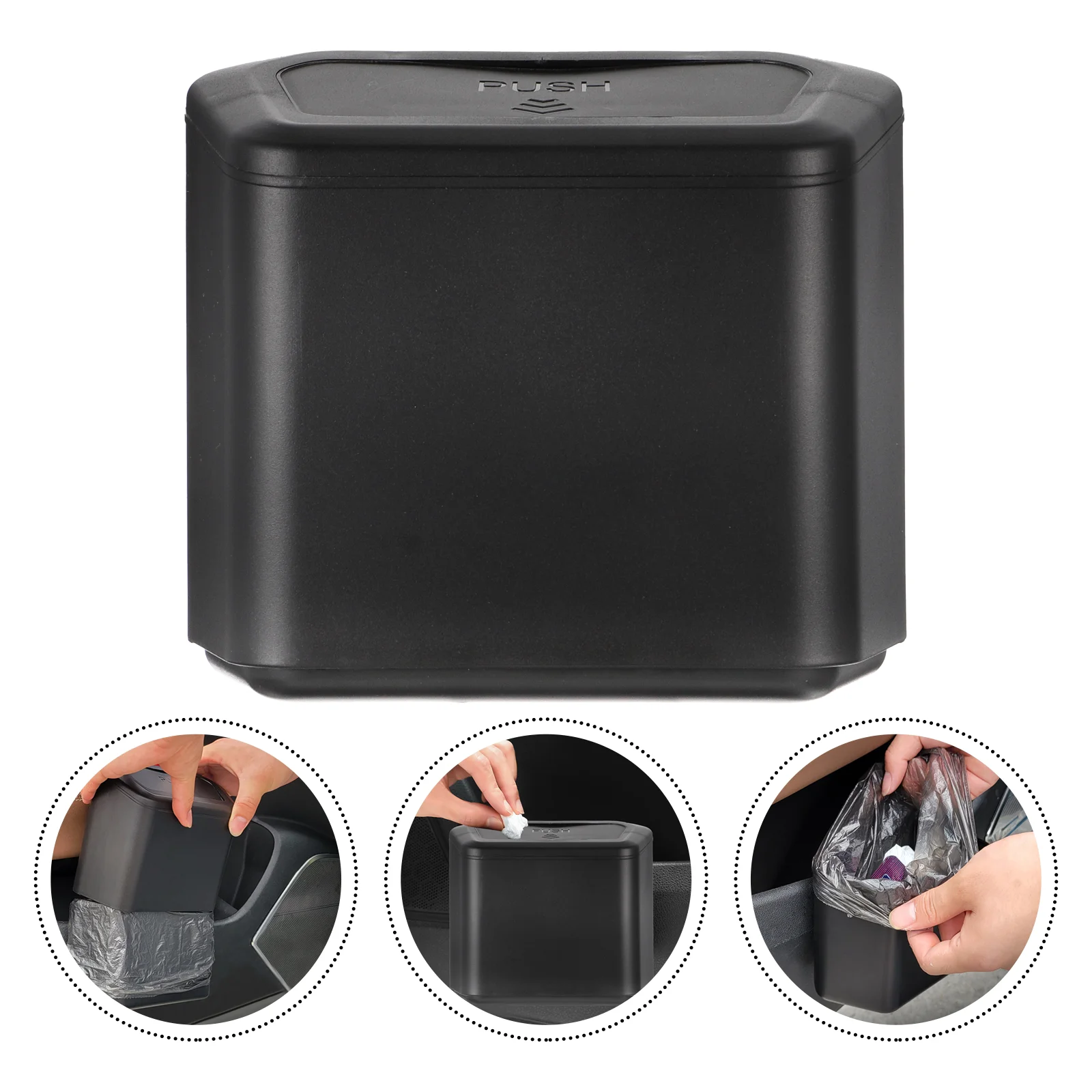 

Car Garbage Can Hanging Bucket Household Trash Vehicle Automobile Wastebasket Bin