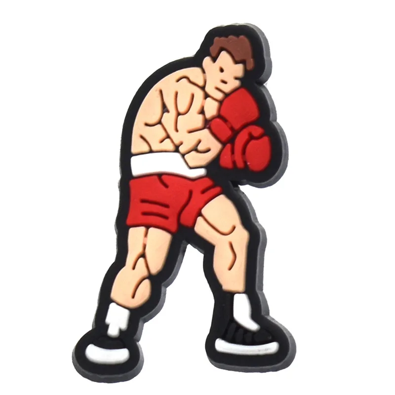 Vibrant Red Boxing Shoe Charms