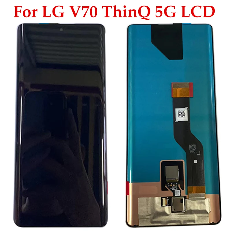 

6.5'' For LG V70 ThinQ 5G LCD with frame Display Touch Panel Screen Digitizer Assembly Replacement For LG V70 LM-V700 Display